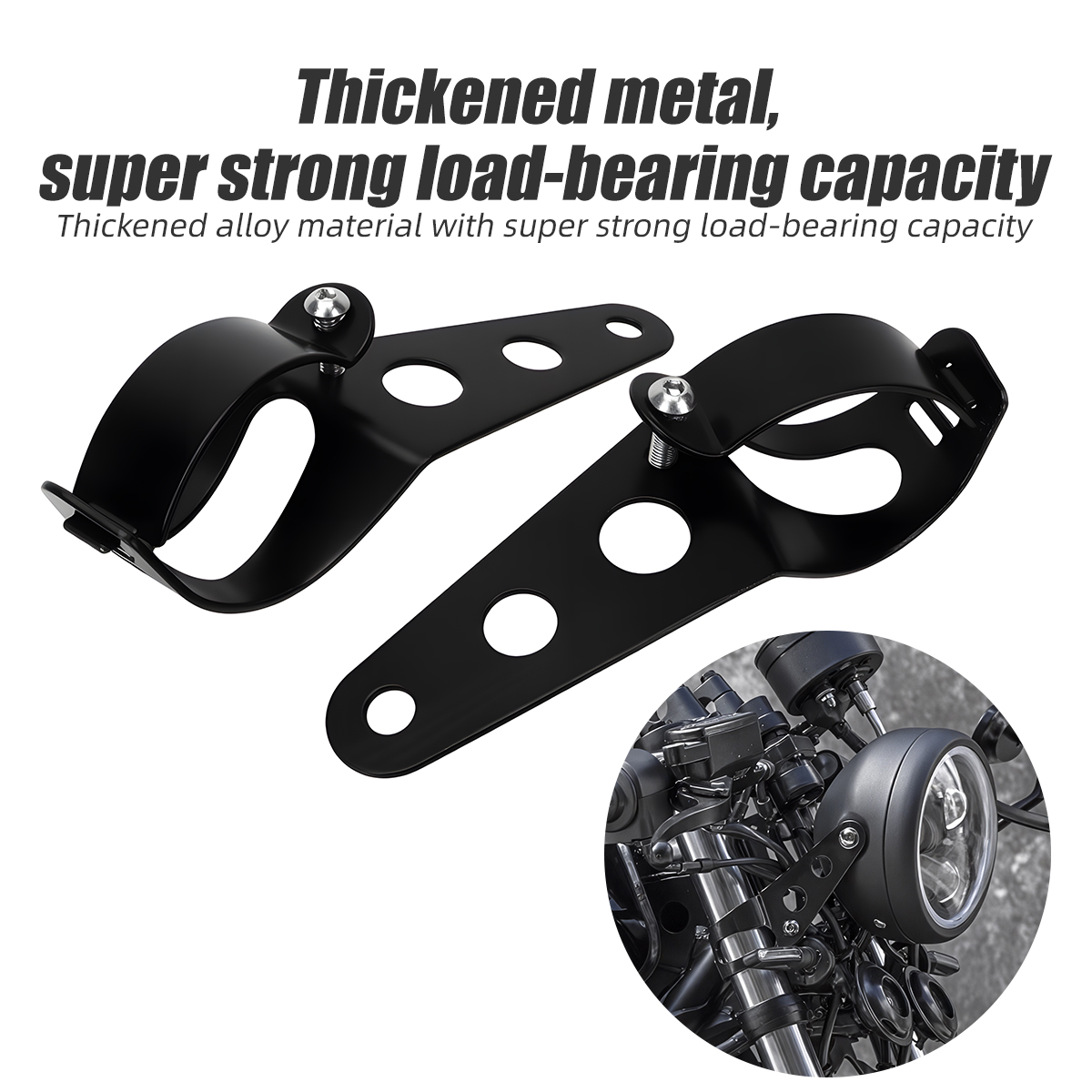Mountain Biking Derby - Universal Motorcycle Headlight Mount Bracket 28-36mm