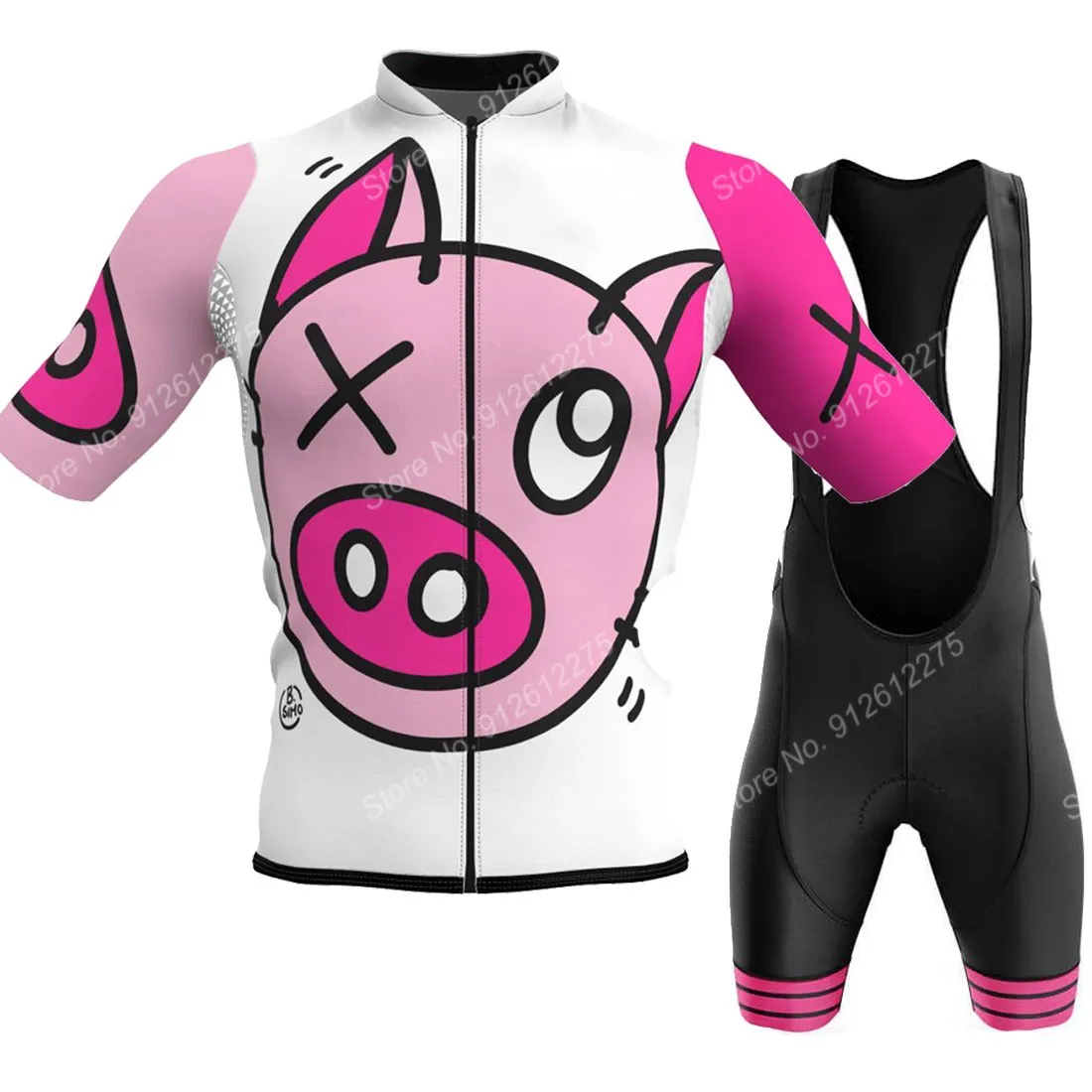Mountain Biking Pants - Set Cartoon Comic Pig 2023 Cycling