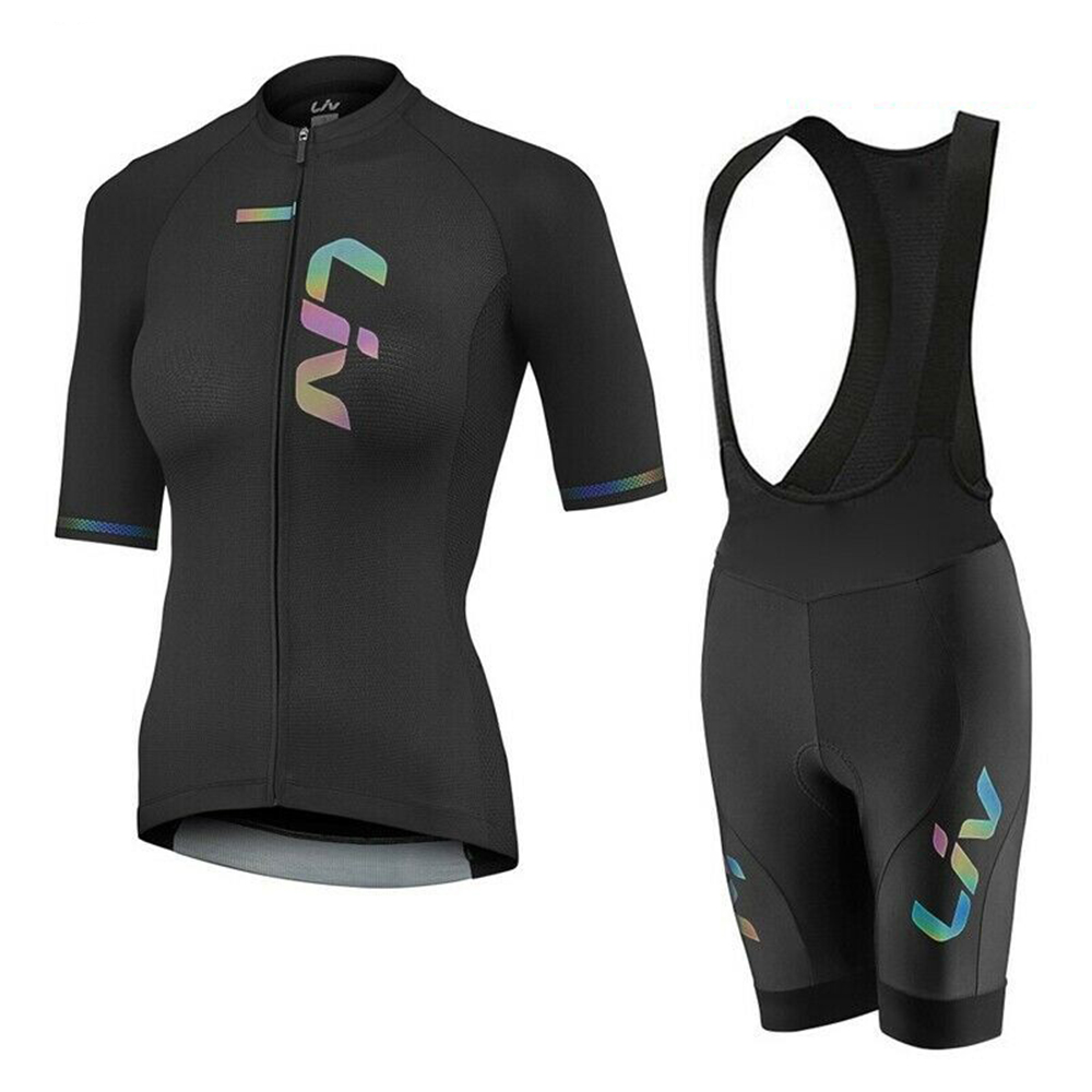 Mountain Biking Pants - LIV Summer Cycling Jersey Bib Shorts