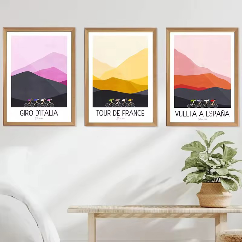 Watercolor Cycling Race Cyclis - Picture Of Mountain Biking recension och pris