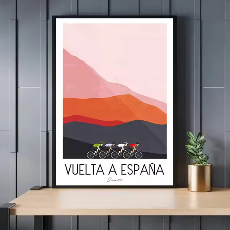 Watercolor Cycling Race Cyclis - Picture Of Mountain Biking recension och pris