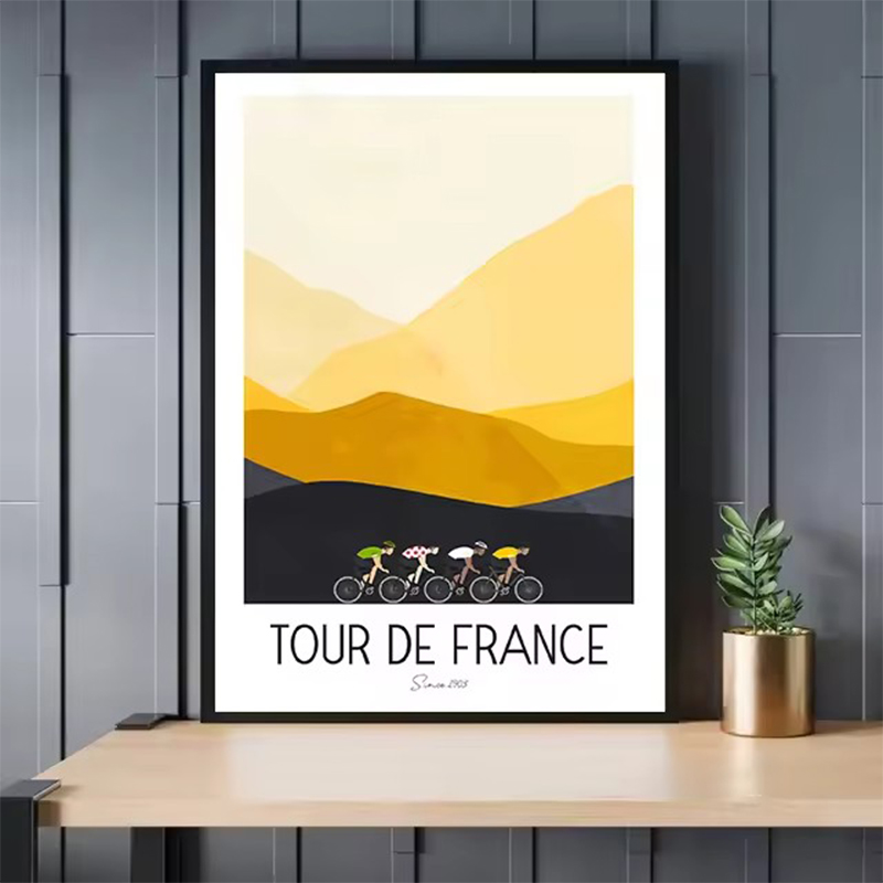 Watercolor Cycling Race Cyclis - Picture Of Mountain Biking recension och pris
