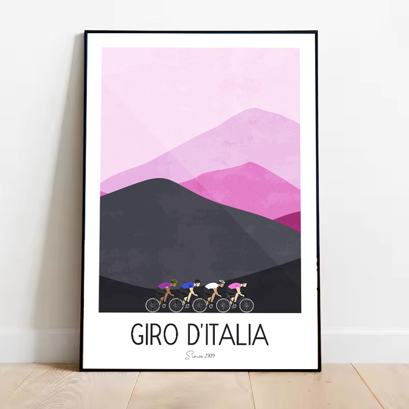 Watercolor Cycling Race Cyclis - Picture Of Mountain Biking recension och pris