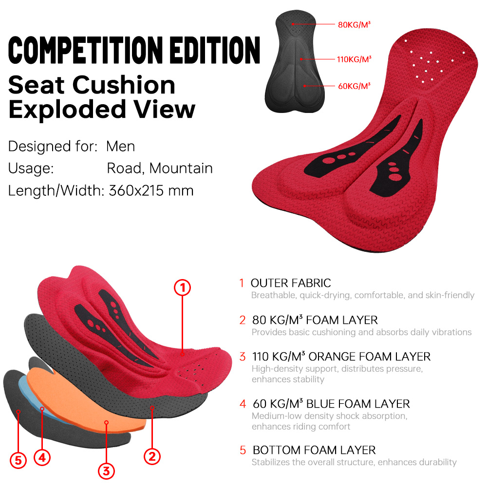 X-TIGER Men's Cycling Bib Shor - Xcm Mountain Biking recension och pris