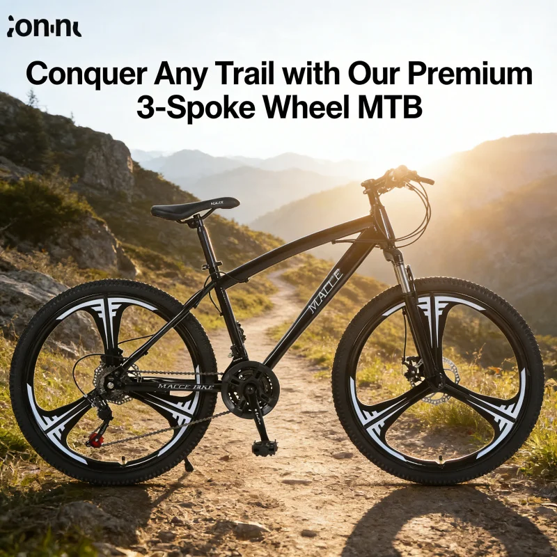 Black 24-inch Three-Knife Moun - Mountain Biking Gear recension och pris